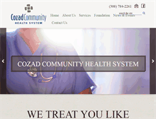 Tablet Screenshot of cozadhealthcare.com